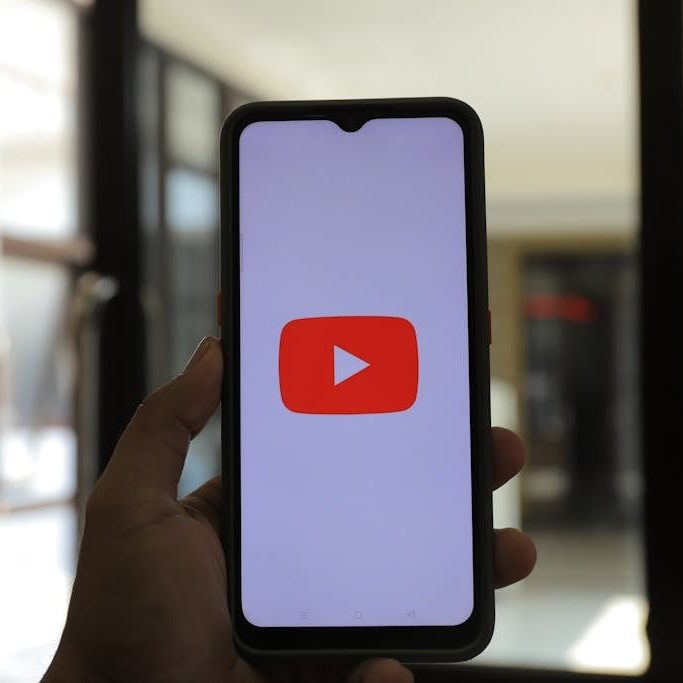 A Smartphone with a Logo of Youtube